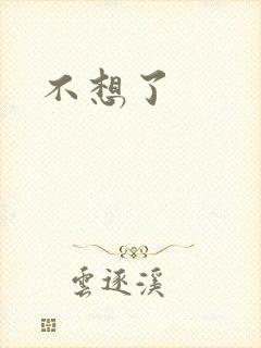 不想了