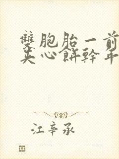 双胞胎一前一后夹心饼干年下