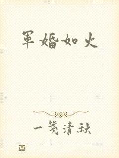 军婚如火封面
