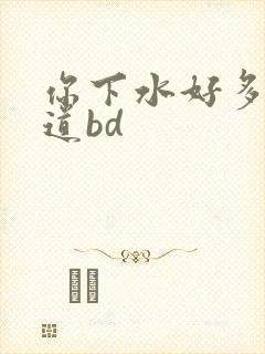 你下水好多下水道bd