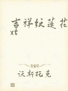 吉祥纹莲花楼txt封面