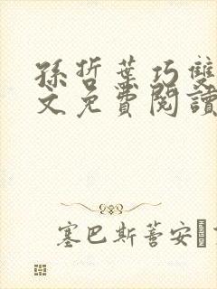 孙哲叶巧双修全文免费阅读笔趣阁封面