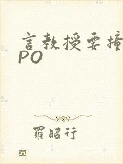 言教授要撞坏了PO封面