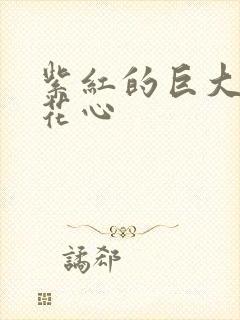 紫红的巨大顶开花心封面