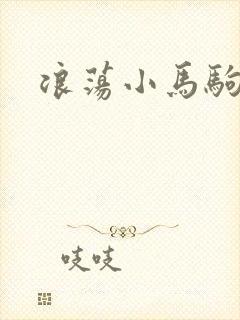 浪荡小马驹封面