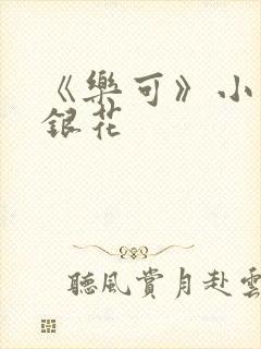 《乐可》小说金银花封面