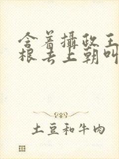 含着摄政王的紫根去上朝叫什么