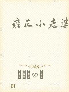 雍正小老婆封面