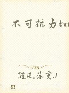 不可抗力txt封面