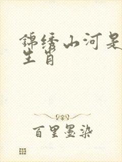 锦绣山河是什么生肖