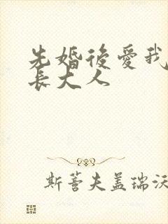 先婚后爱我的市长大人