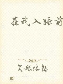 在我入睡前封面