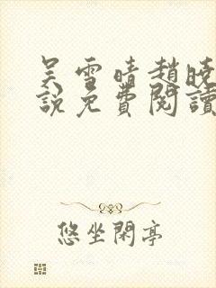 吴雪晴赵晓东小说免费阅读封面