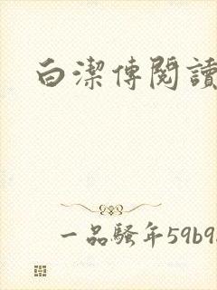 白洁传阅读封面