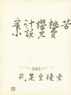 蜜汁樱桃苦咖啡小说免费