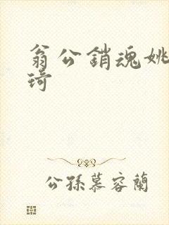 翁公销魂姚瑶琦琦