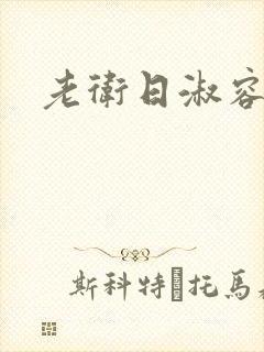 老卫日淑容封面