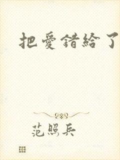 把爱错给了你