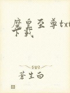 魔皇至尊txt下载封面