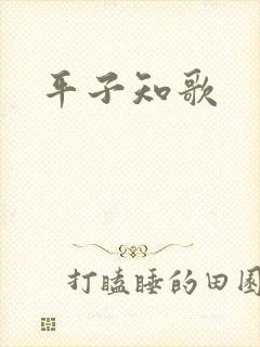 平子知歌封面