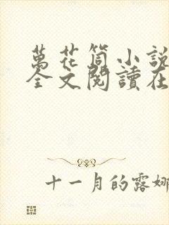 万花筒小说免费全文阅读在线