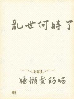 乱世何时了封面
