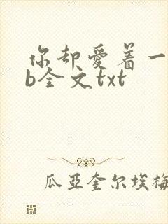 你却爱着一个sb全文txt