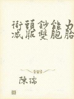 街头钞能力无删减版双胞胎