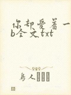 你却爱着一个sb全文txt