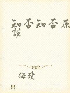 知否知否原著小说