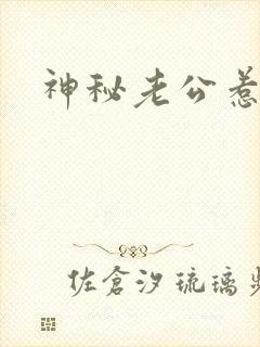 神秘老公惹不起封面