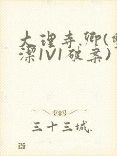 大理寺.卿(双洁1V1破案)封面