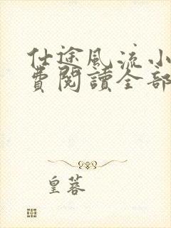 仕途风流小说免费阅读全部章节封面