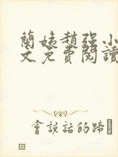 兰姨赵强小说全文免费阅读