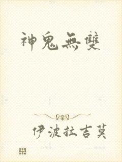 神鬼无双封面