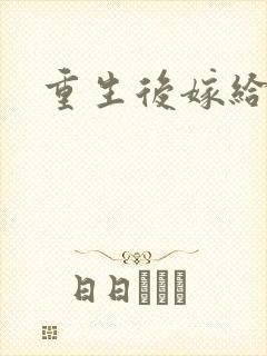 重生后嫁给三叔封面