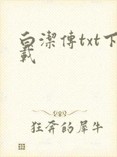 白洁传txt下载