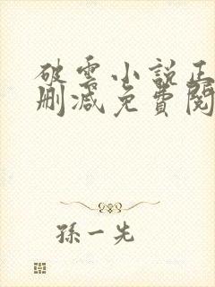 破云小说正版无删减免费阅读全文封面