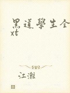 黑道学生全集txt封面