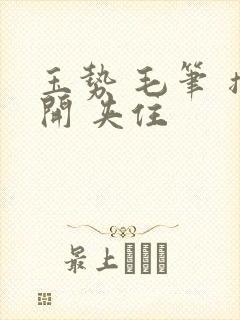 玉势 毛笔 撑开 夹住