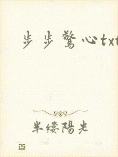 步步惊心txt封面