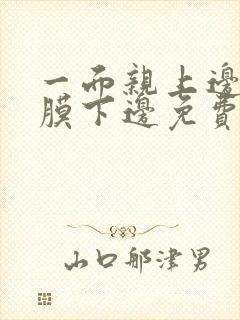 一面亲上边一面膜下边免费阅读