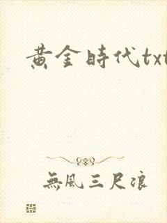 黄金时代txt