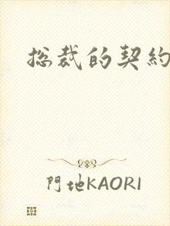 总裁的契约妻封面