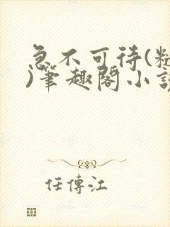 急不可待(糙汉)笔趣阁小说内容封面