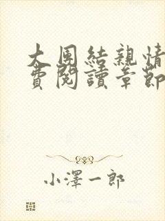 大团结亲情会免费阅读章节