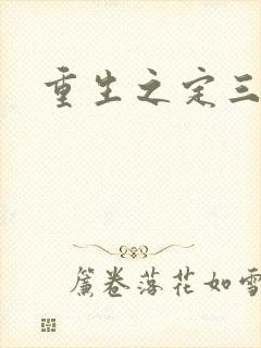 重生之定三国