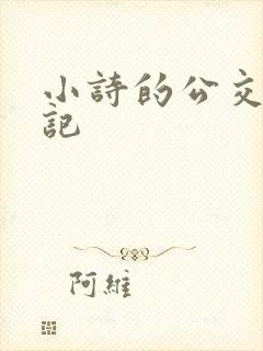 小诗的公交车日记