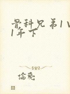 骨科兄弟1 V1年下封面