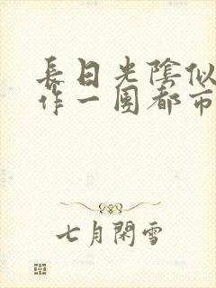 长日光阴似箭乱作一团都市言情